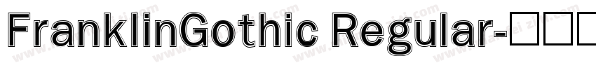 FranklinGothic Regular字体转换